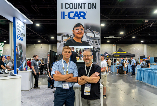 SkillsUSA I-CAR booth - I Count on I-CAR