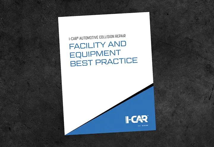 I-CAR Automotive Collision Repair Facility and Equipment Best Practice Cover